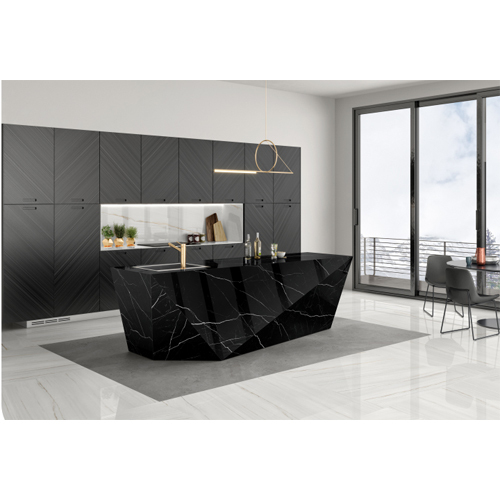 1200X2400Mm Black Marquina Novo Slabs - Feature: Acid-Resistant