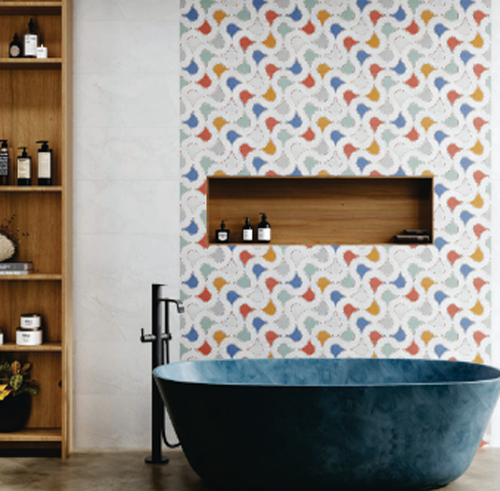 300 X 600Mm Onyx Bianco Ceramic Tiles - Feature: Non-Slip