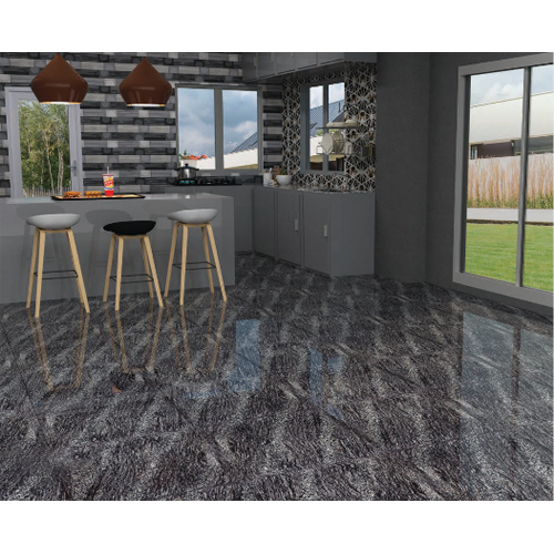 600 x 600mm Amazon Black Ceramic Tiles