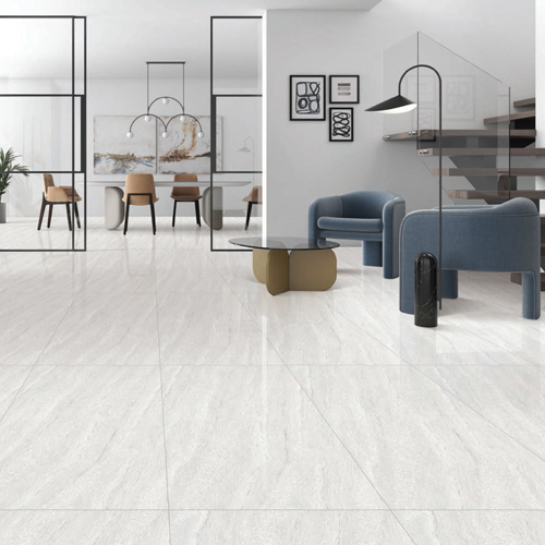 600 X 1200Mm Cirrus White Ceramic Tiles - Feature: Non-Slip