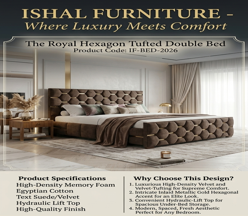 Luxury Model Double Bed - Feature: Durable