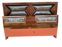 Reno Model Bed Sheesham Wood Ply Headboard - Assembly: Carpenter Assembly