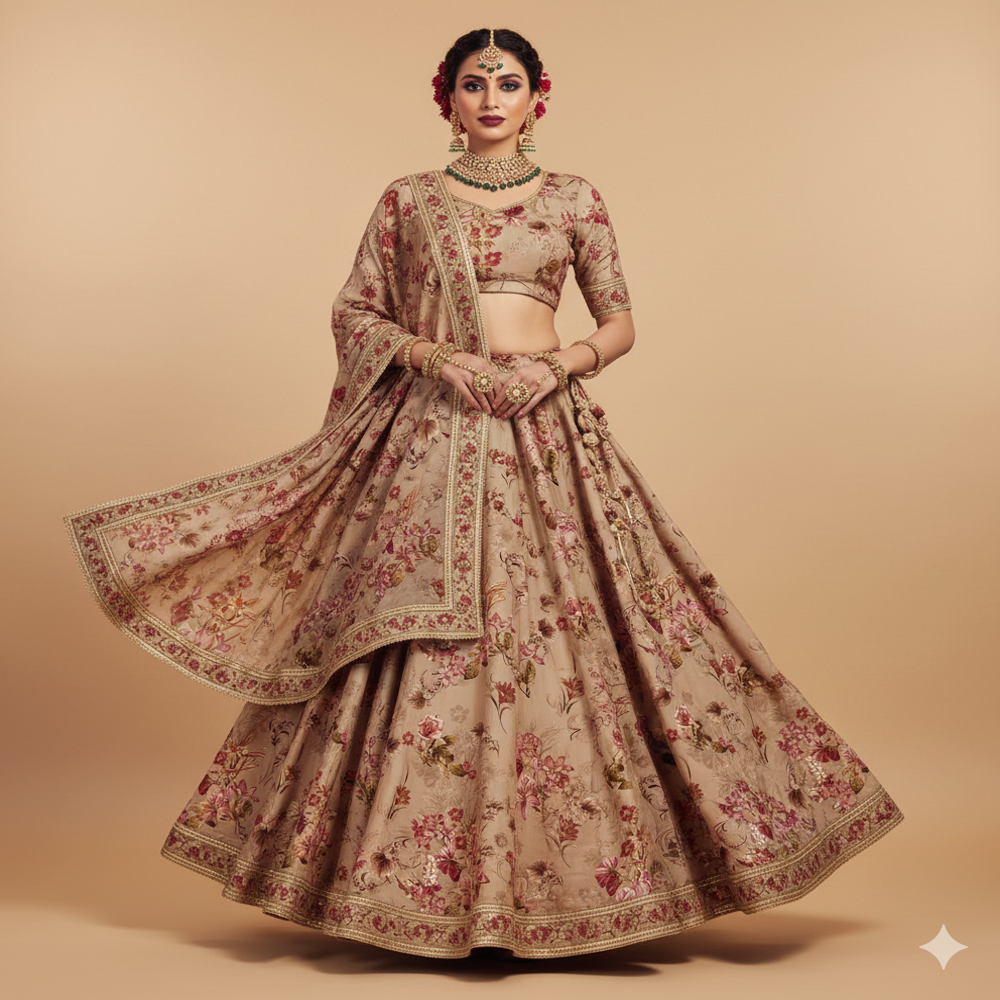 Fancy Digital Floral Print Fabric