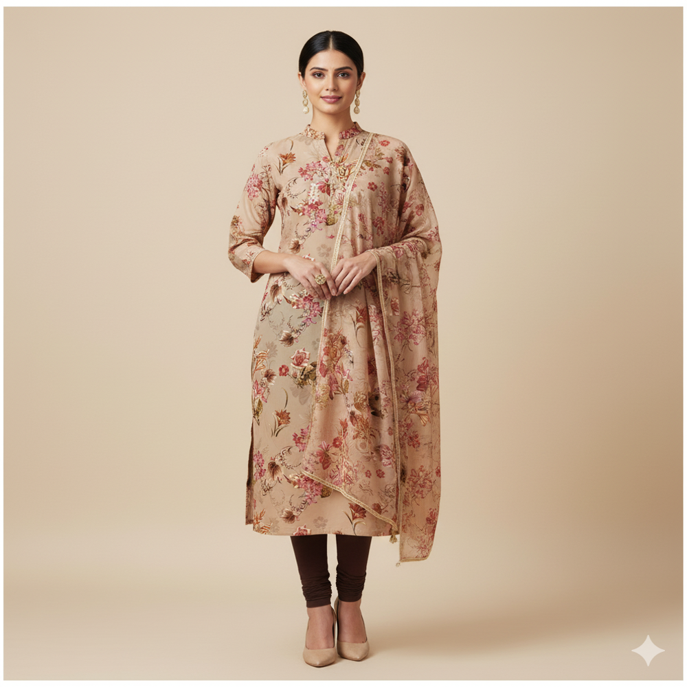 Fancy Digital Floral Print Fabric