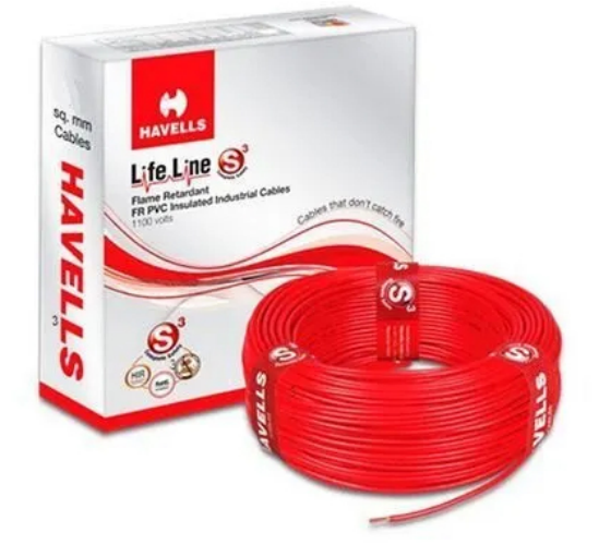 0.75 Sqmm Havells House Wire - Color: Red