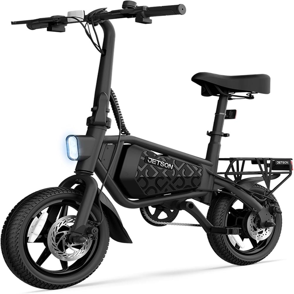 Jetson Bolt Electric Bike Foot Pegs Easy-Folding - Color: Black