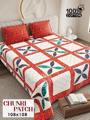 Pure Cotton King Size Bedsheet Set*108*108 King Size Bed Sheet - Color: Multiple Colours