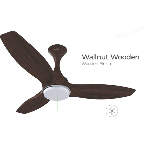 Wallnut Wooden Invansio Ceiling Fan