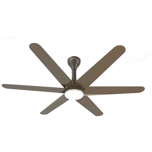 Brown Metallic Helic Ceiling Fan