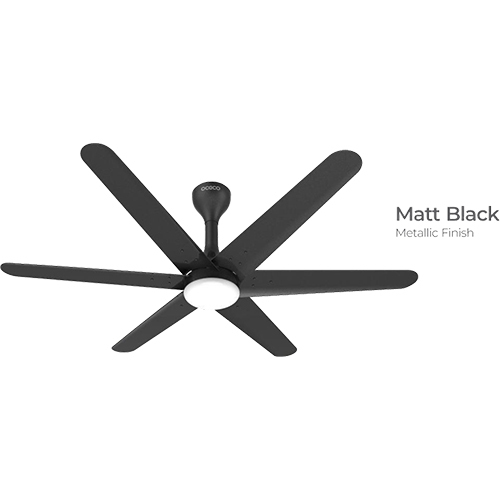 Matt Black Helic Ceiling Fan
