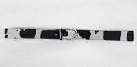 3.2cm Cow Suede Belt - Color: White And Black