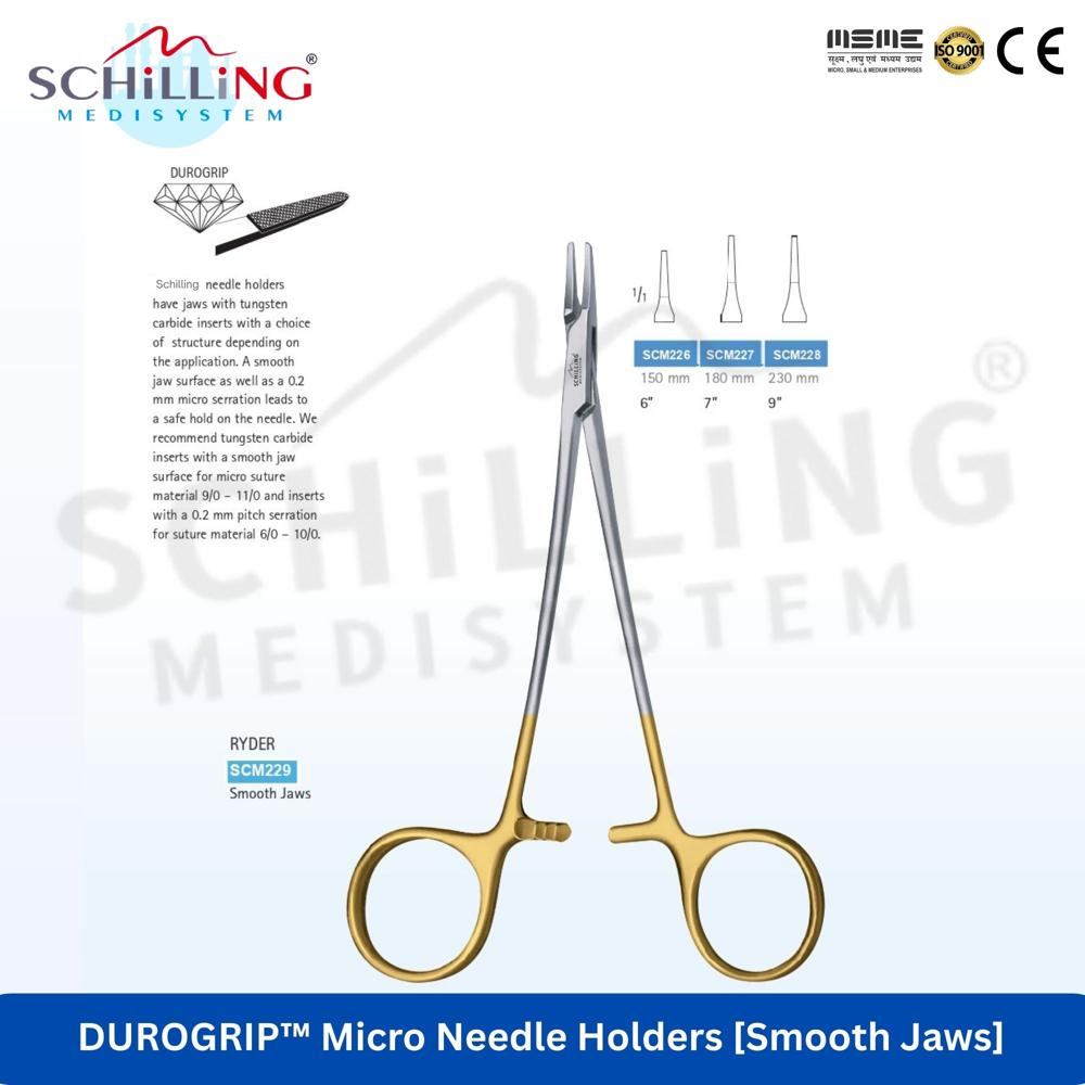 SCHILLING Micro Needle Holders [Smooth Jaws]
