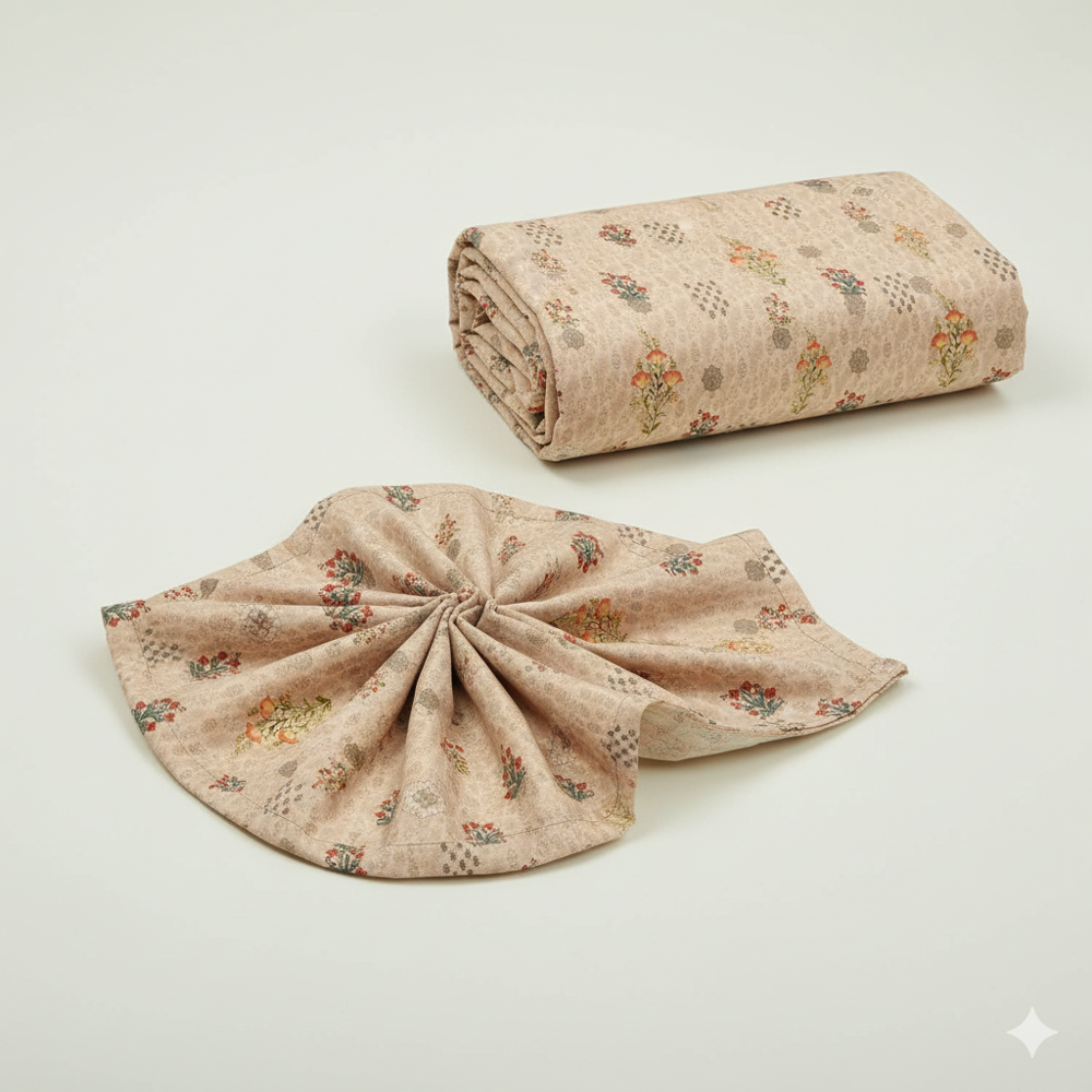 Floral Pattern  Pure Tissue Fabric - Application: Sarees