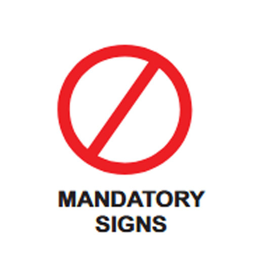 Mandatory Sign - Application: Road Safety