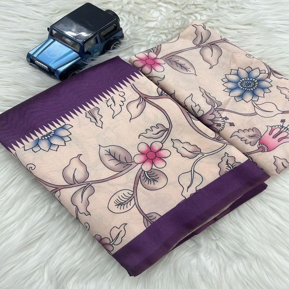 kalamkari digital print saree