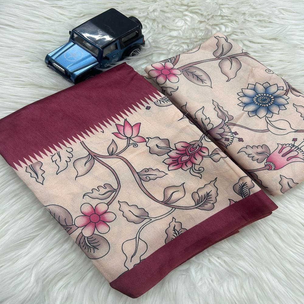 kalamkari digital print saree