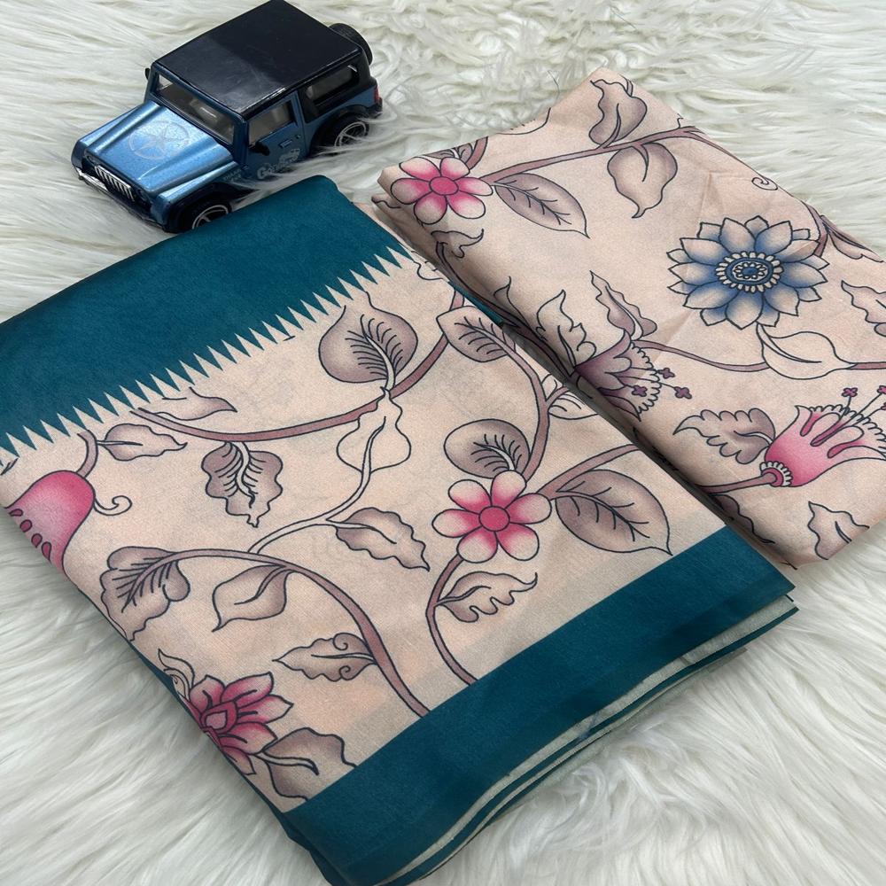 kalamkari digital print saree