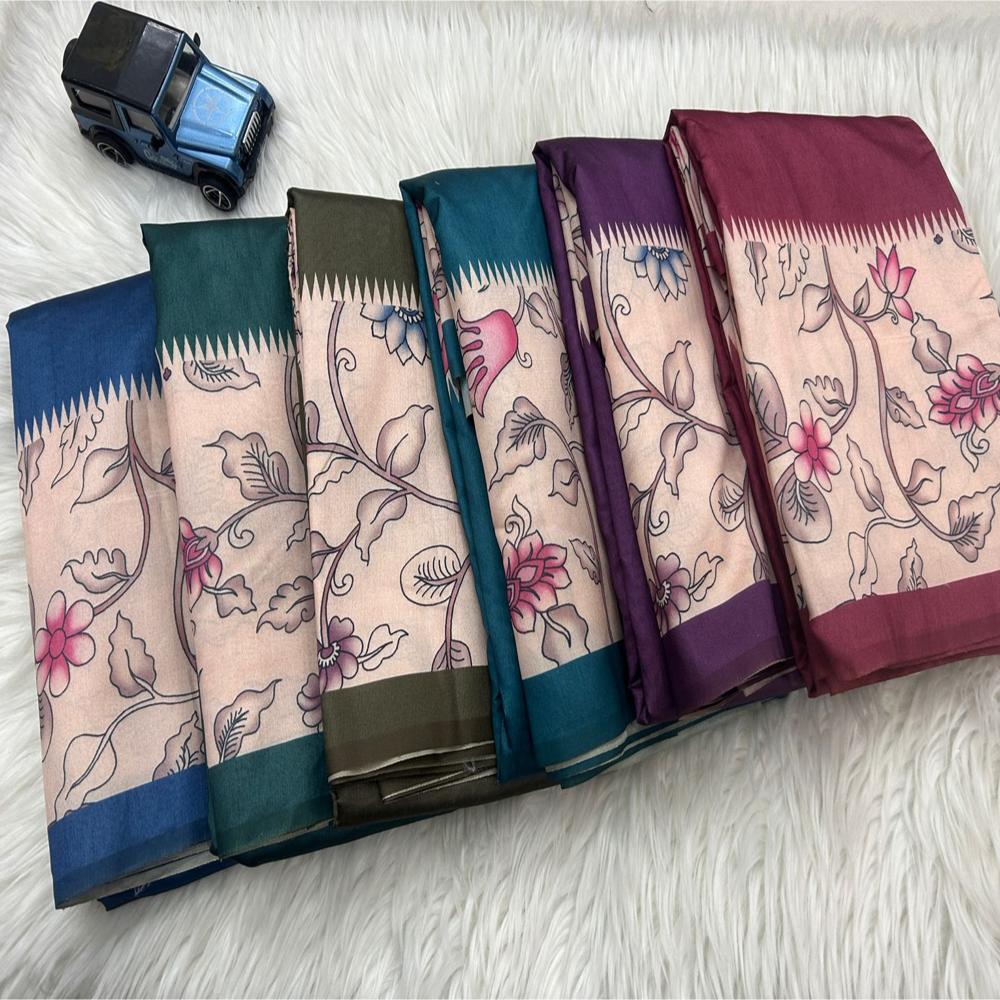 kalamkari digital print saree