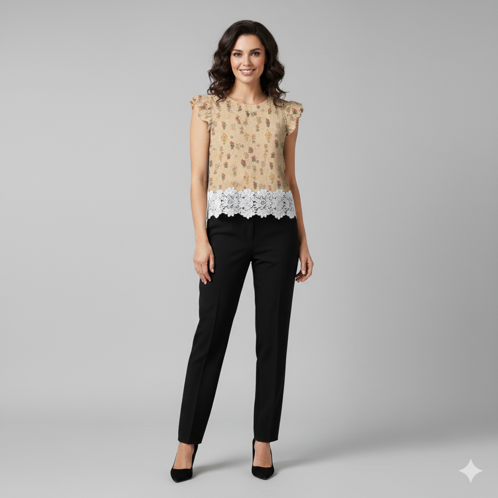  floral pattern  pure Tissue FABRIC