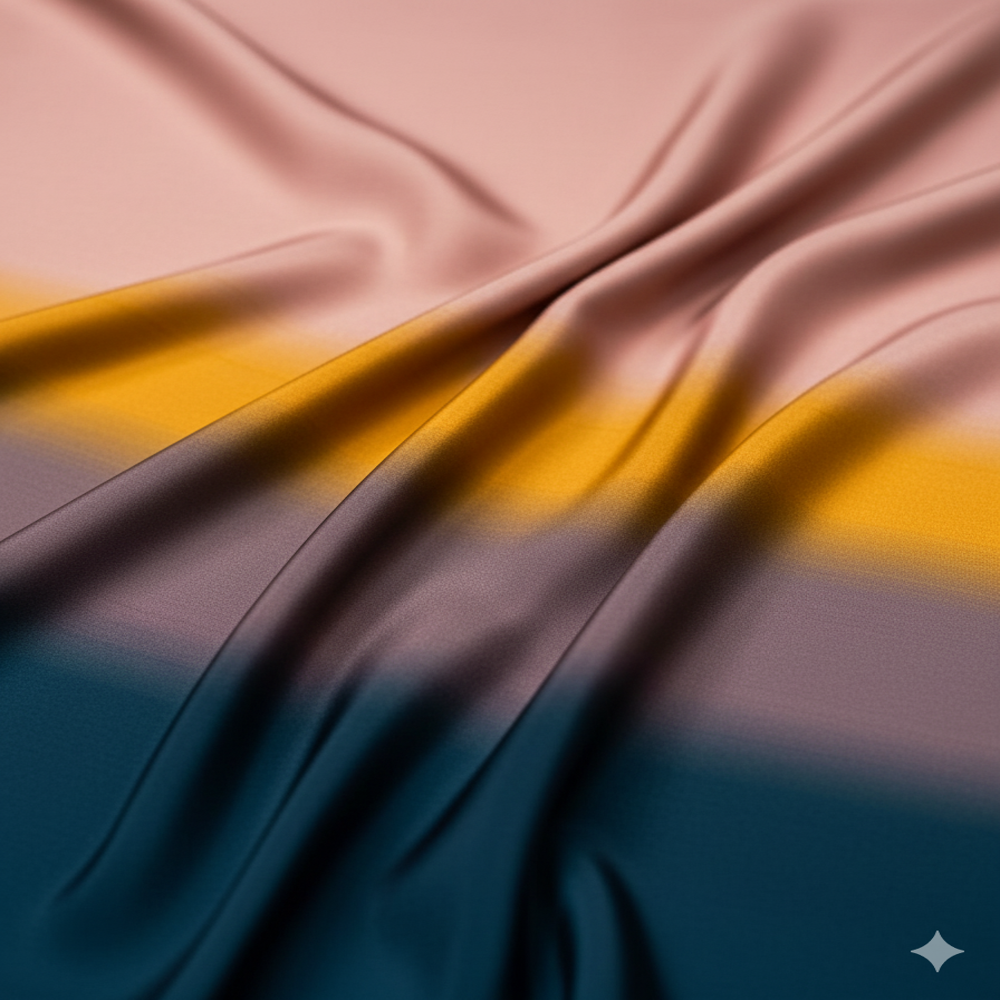 Viscose Color Gradient Fabric - Application: Garment Making
