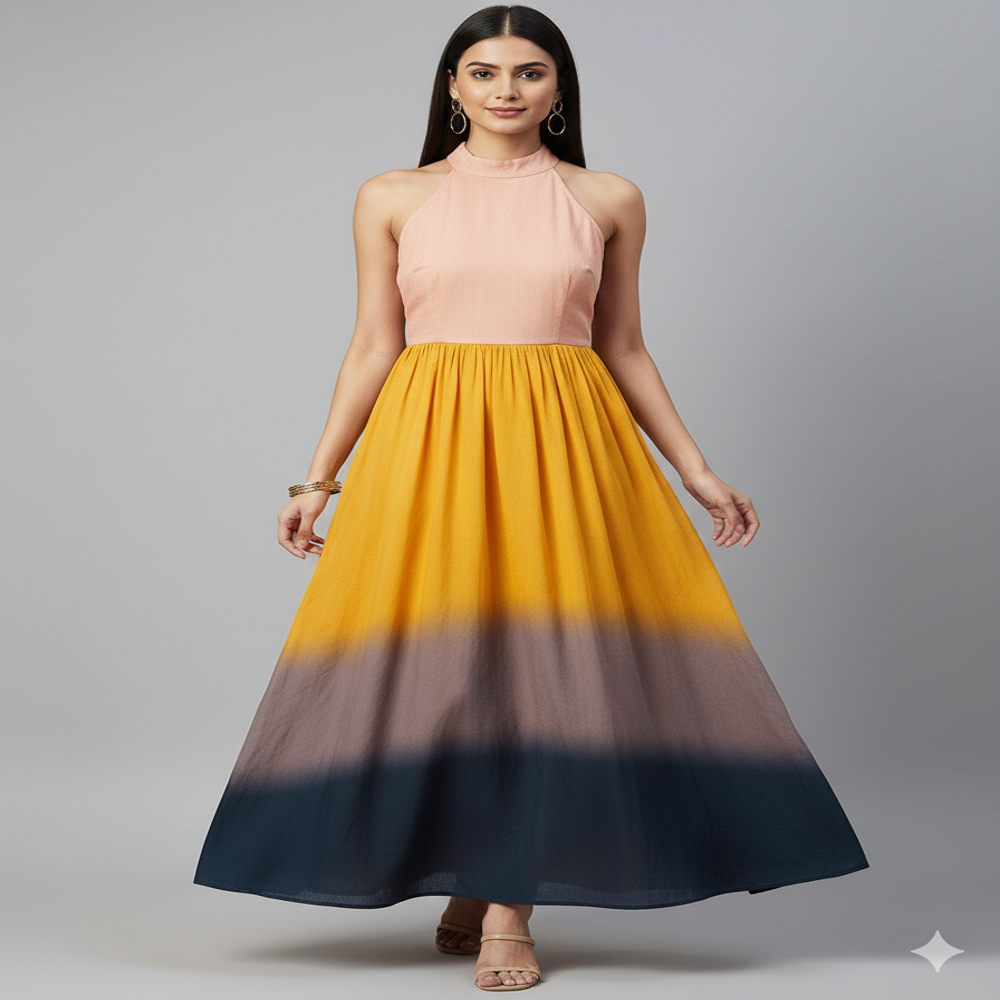 Viscose Color Gradient Fabric