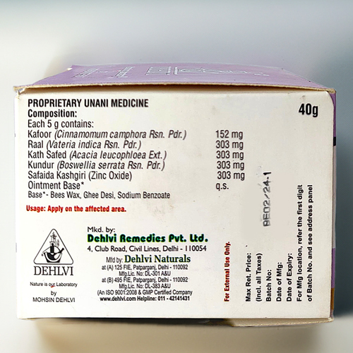 40g Dehlvi Eazy Heal Ointment - Age Group: For Adults