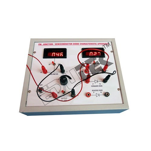 PN JUNCTION DIODE CHARACTERISTICS APPARATUS WITH ALUMINUM PANEL & DIGITAL PANEL METERS