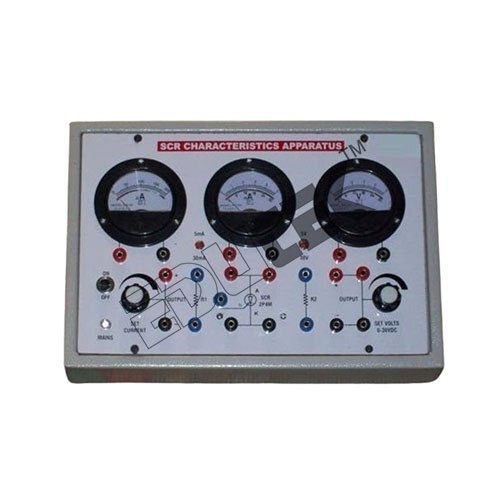 SCR CHARACTERISTICS APPARATUS WITH BAKELITE PANEL & ROUND METERS