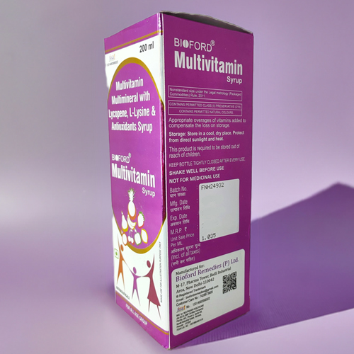 200ml Bioford Multivitamin Syrup - Age Group: For Adults