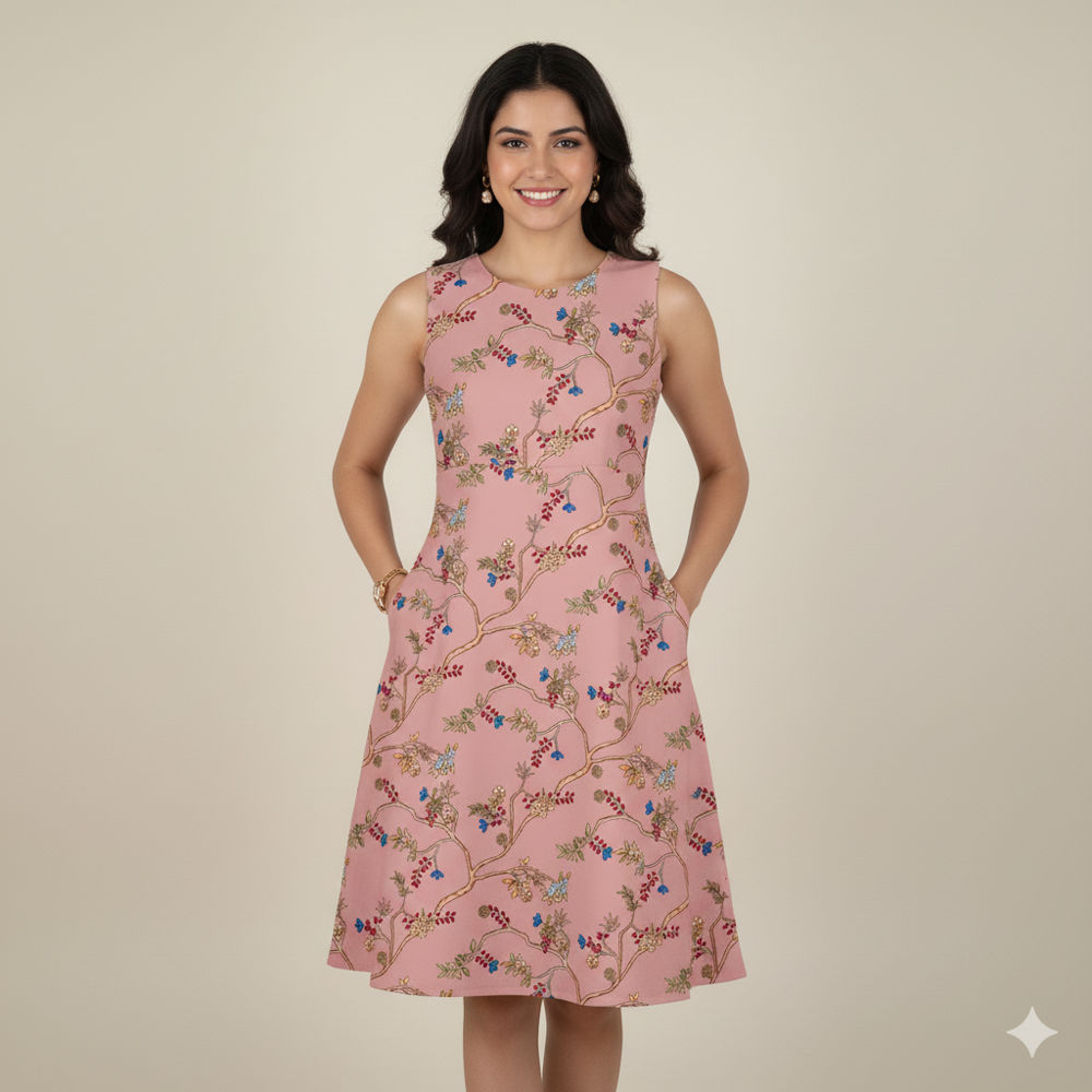 Floral Print Fabric, Digital Prints, Multicolour