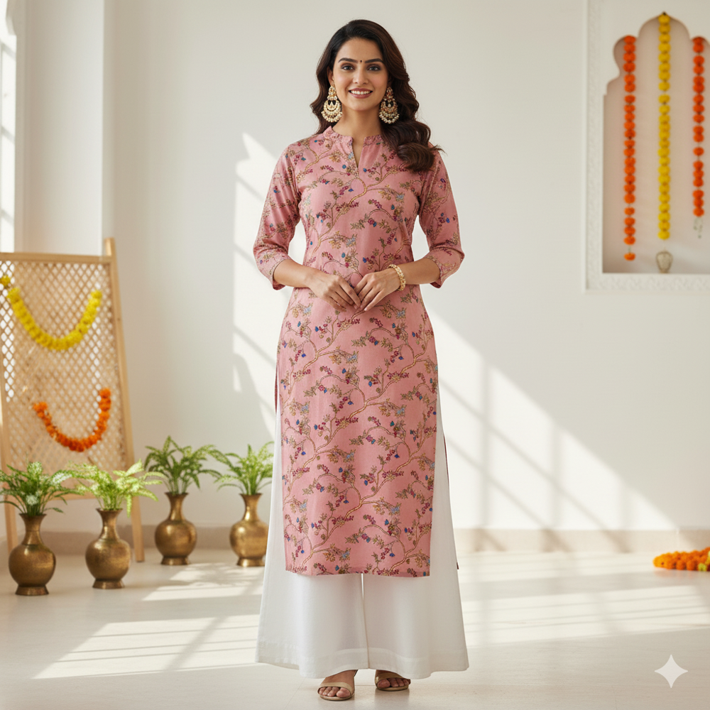 Floral Print Fabric, Digital Prints, Multicolour