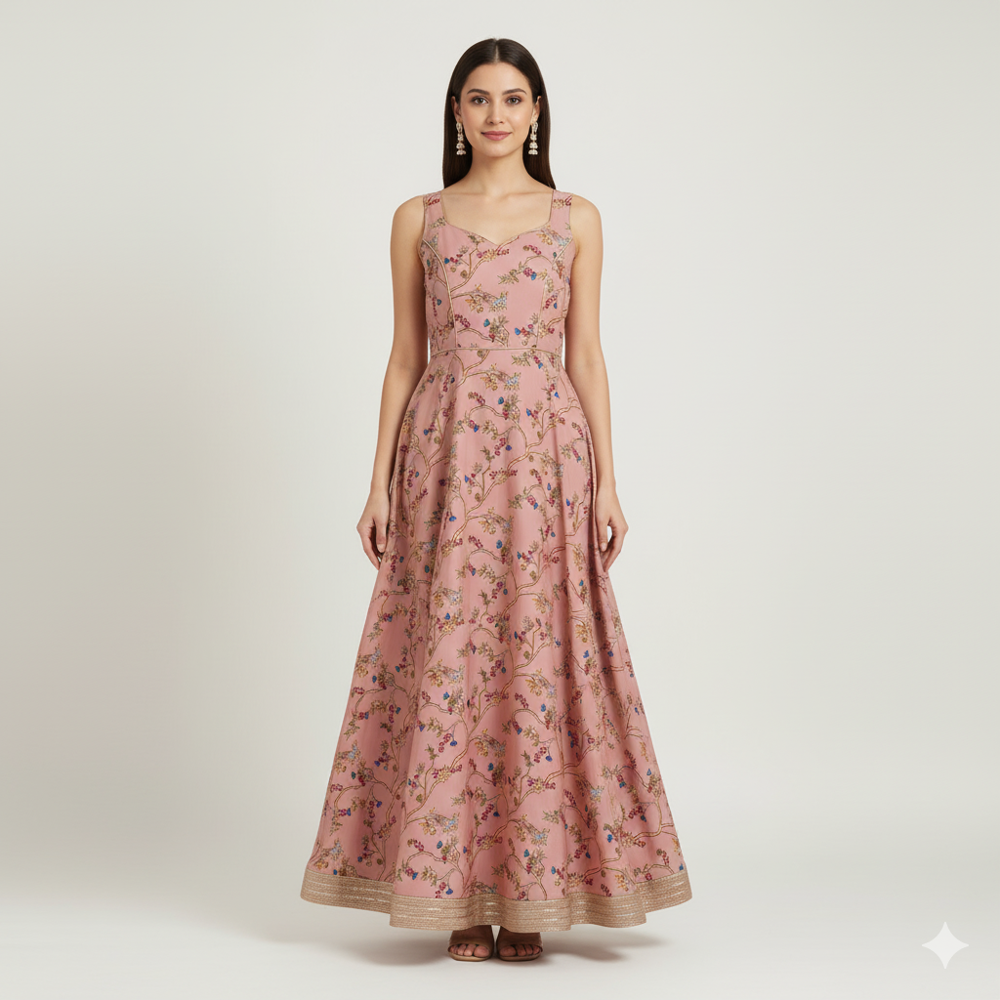 Floral Print Fabric, Digital Prints, Multicolour