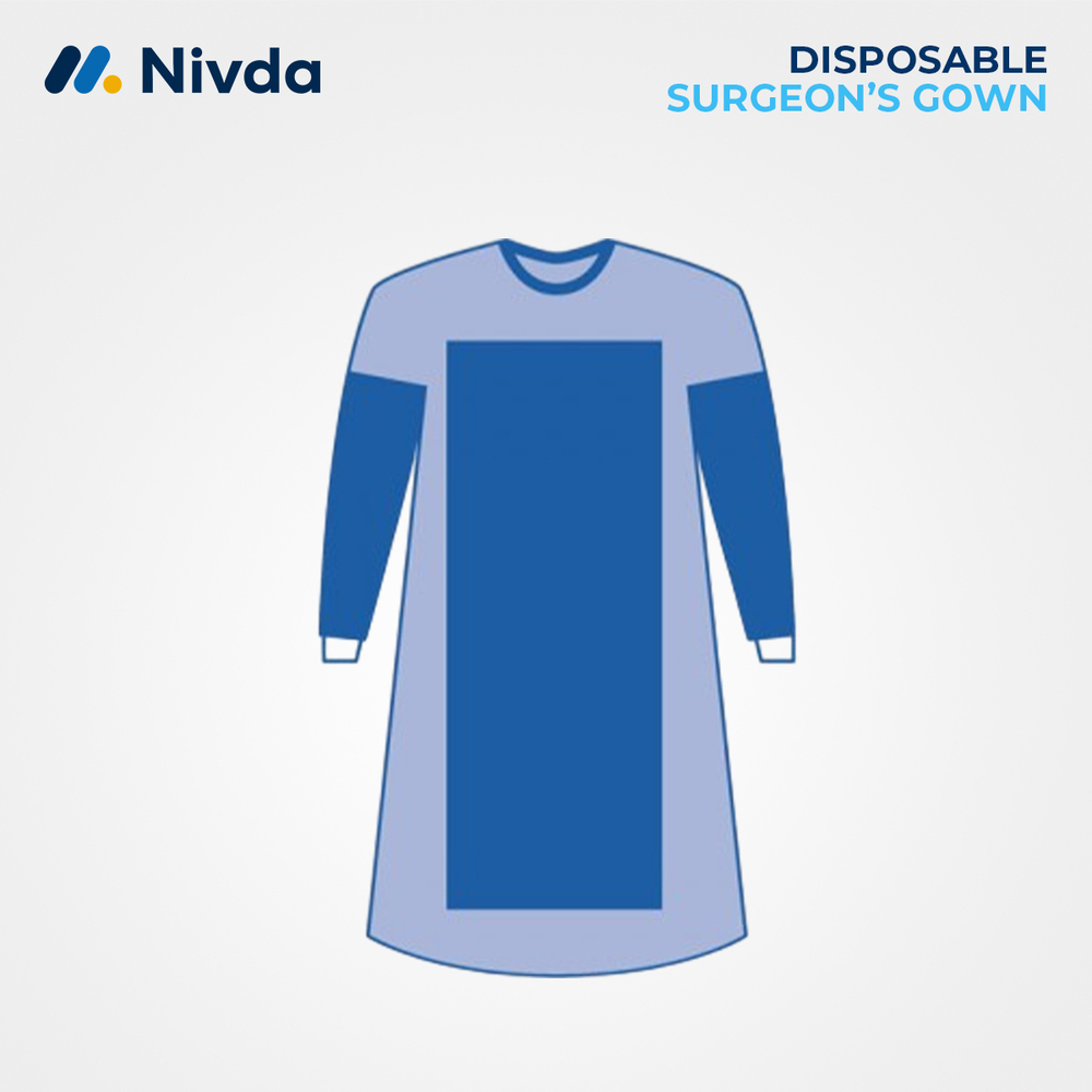Disposable Reinforced Gown 50 GSM Medium