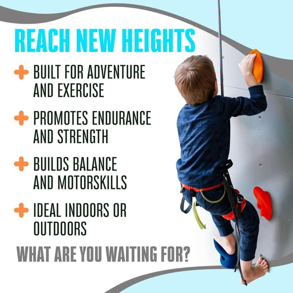 White Tech Premium Rock Climbing Holds (Pack Of 30) Hardware Kit 