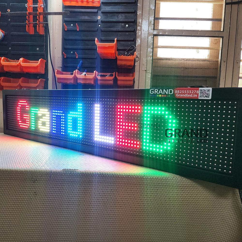Multicolor Scrolling Led Display Board - Body Material: Steel