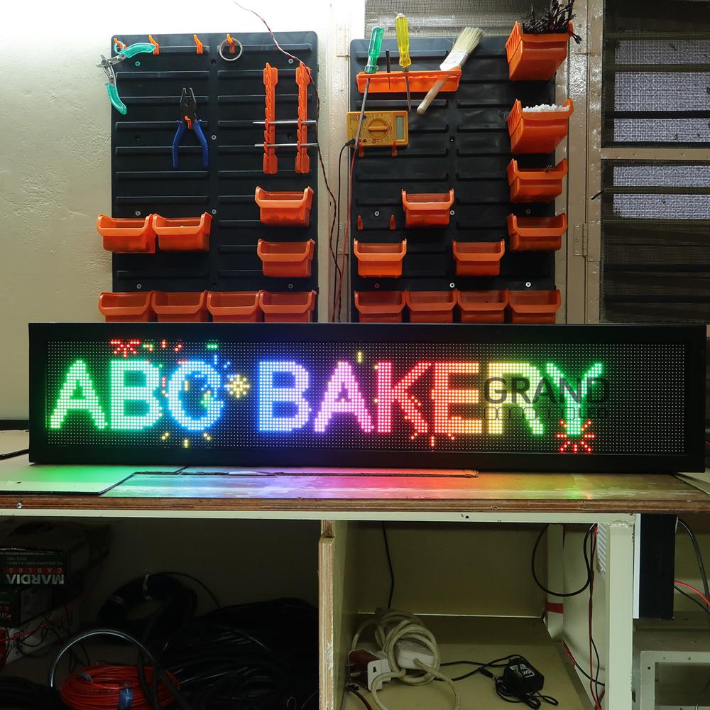 Multicolor Scrolling Led Display Board - Body Material: Steel