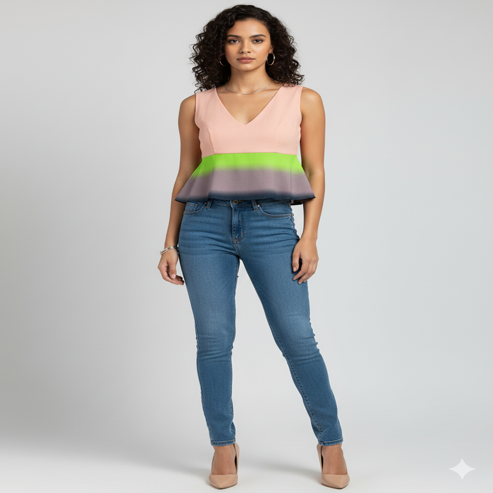 Gradient digital print fabric