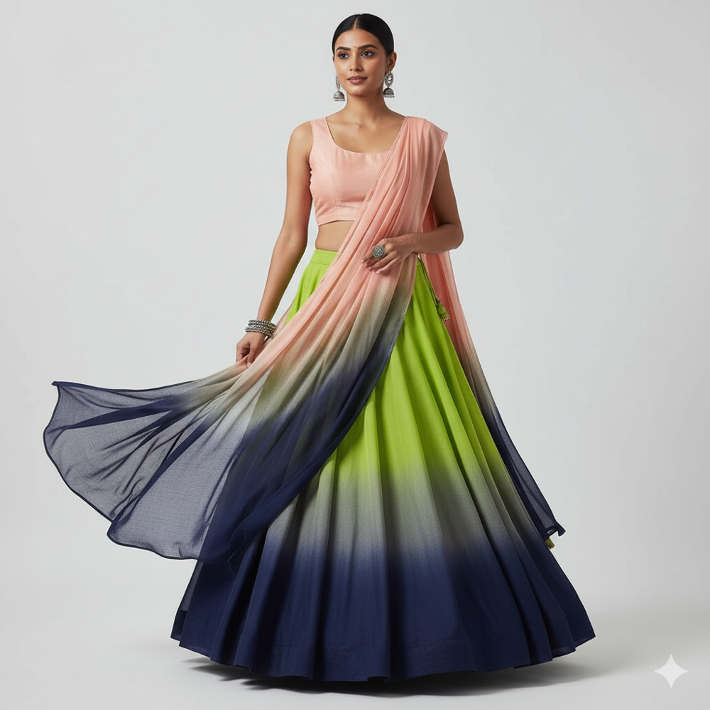 Gradient digital print fabric