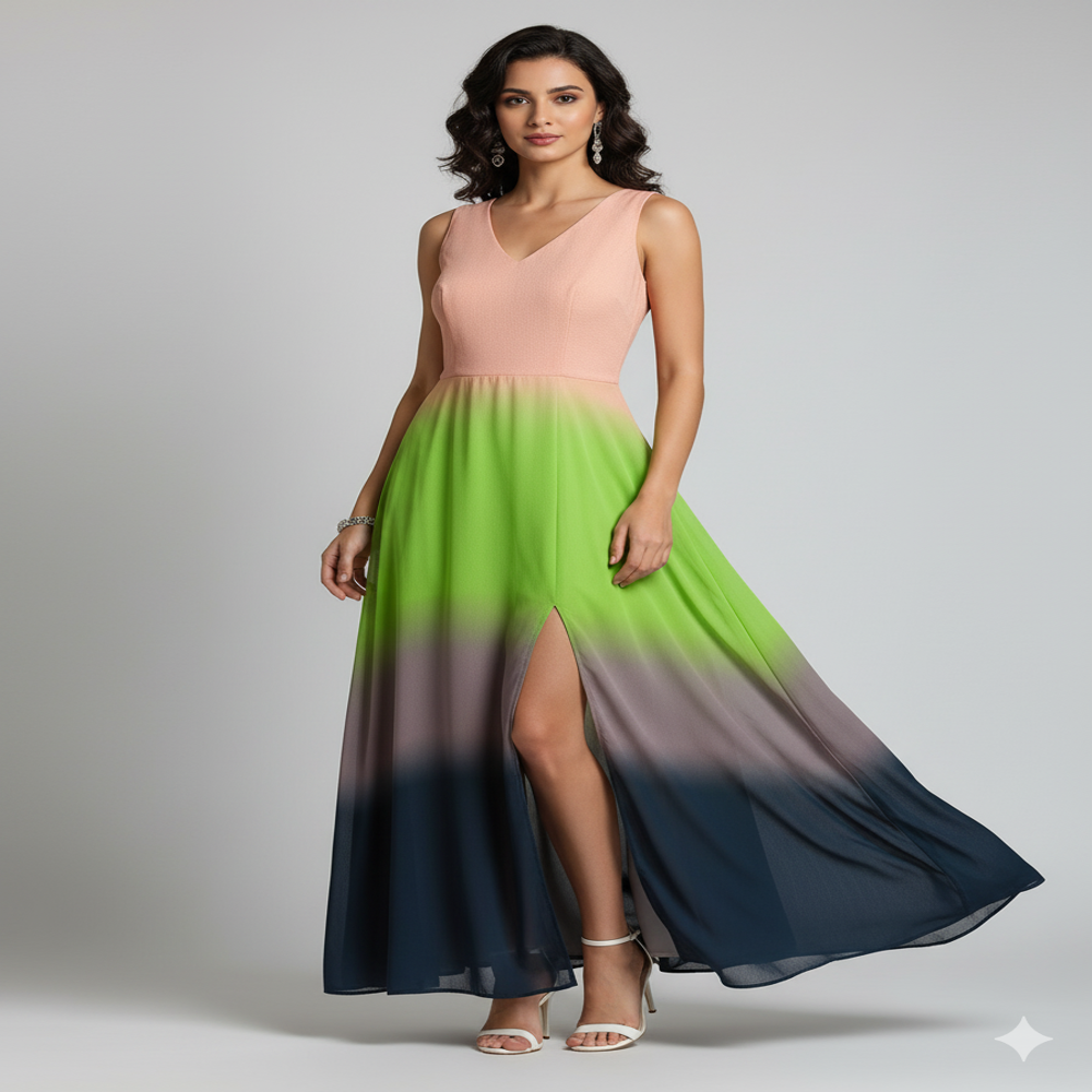 Gradient digital print fabric