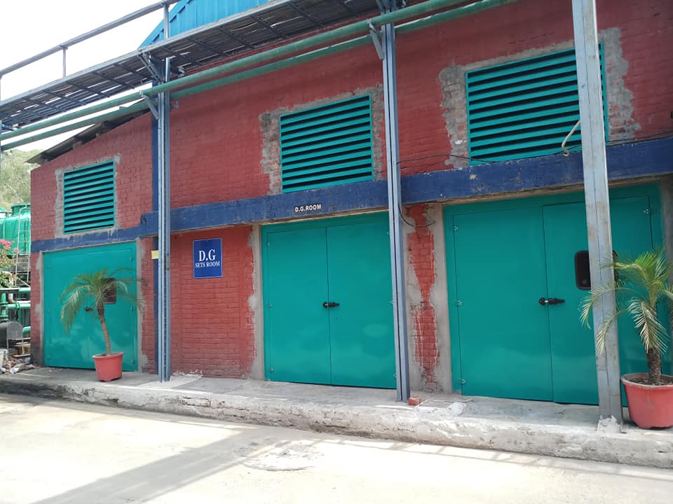 Sound Proof Door - Color: Green