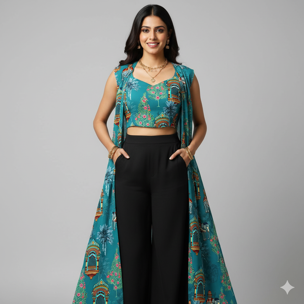  viscose Elephant Print  Fabric