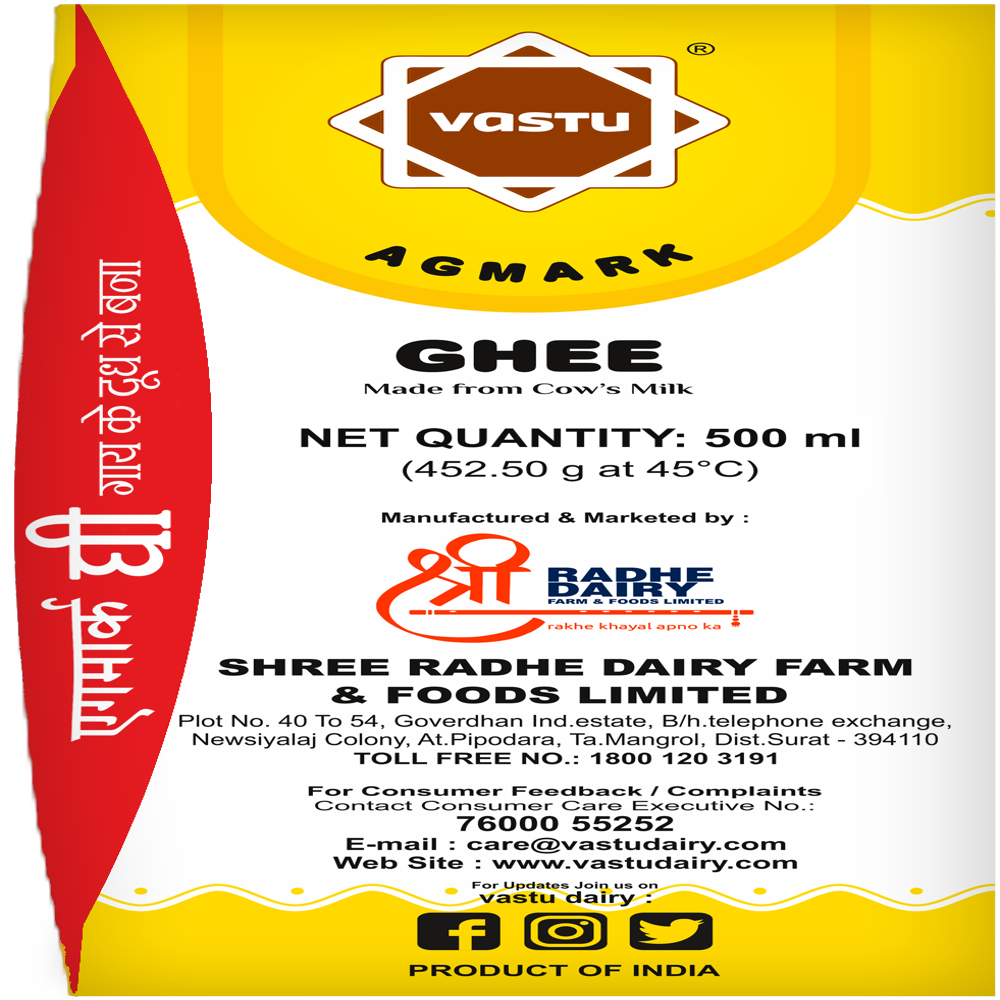 Cow Ghee Tetra Pack 500 ML