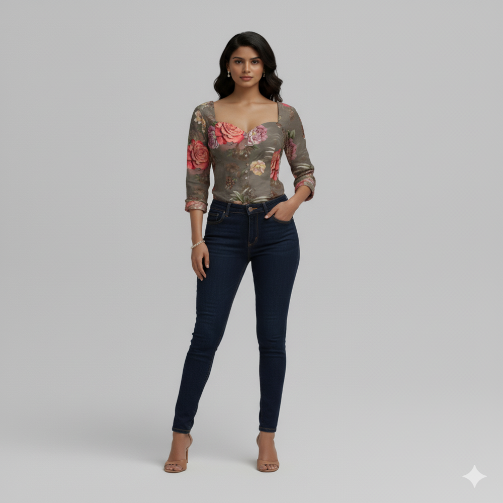 Multi Color Digital Print Viscose Fabric