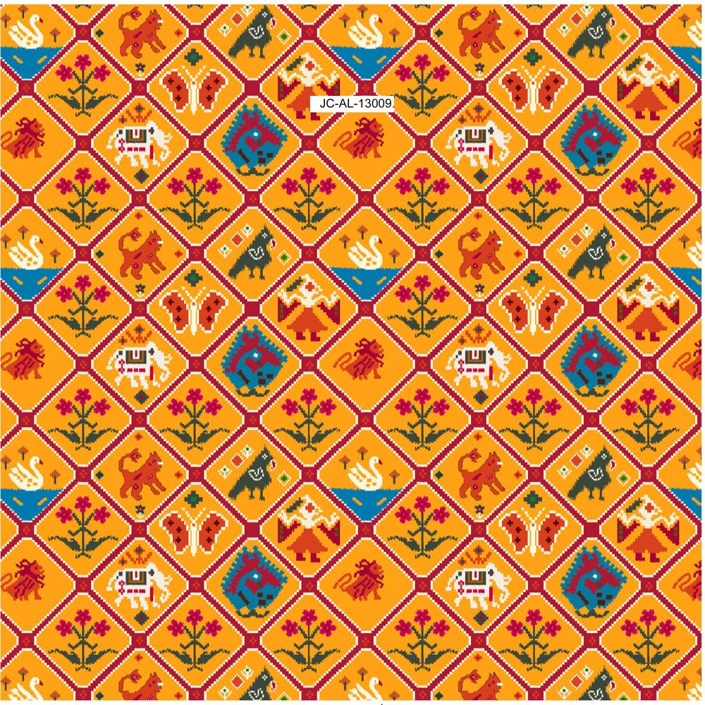 Floral viscose Animal Print Fabric