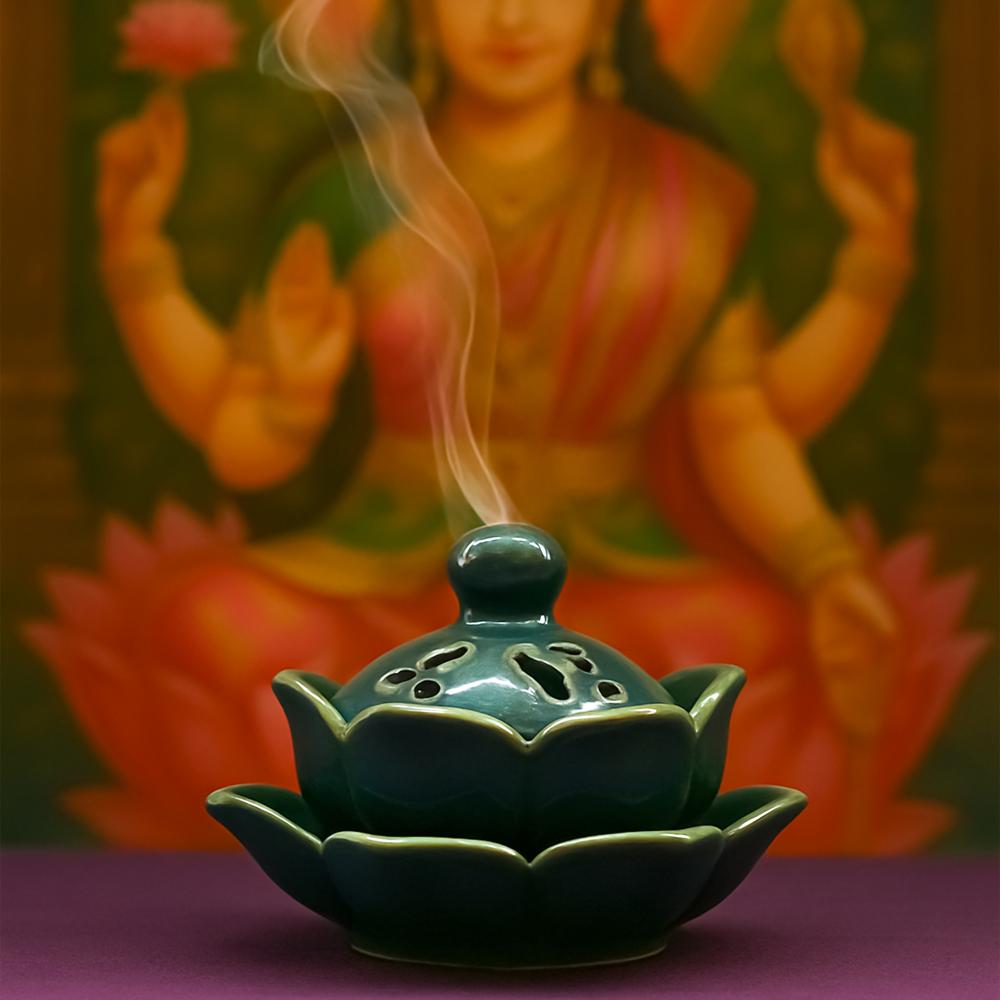 Ceramic Dhoop Danii - Color: Black