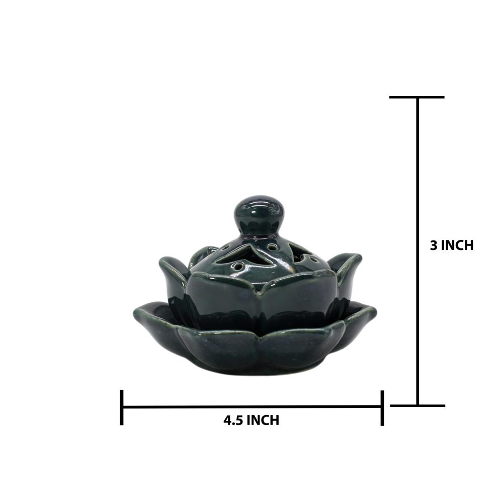 Ceramic Dhoop Danii - Color: Black