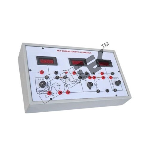 FET CHARACTERISTICS APPARATUS WITH ALUMINUM PANEL & DIGITAL PANEL METERS
