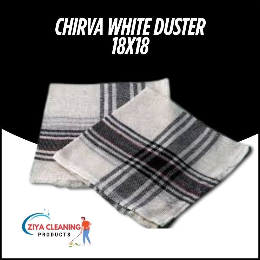 18X18 Inch Chirva White Duster - Feature: Good Quality Fabric