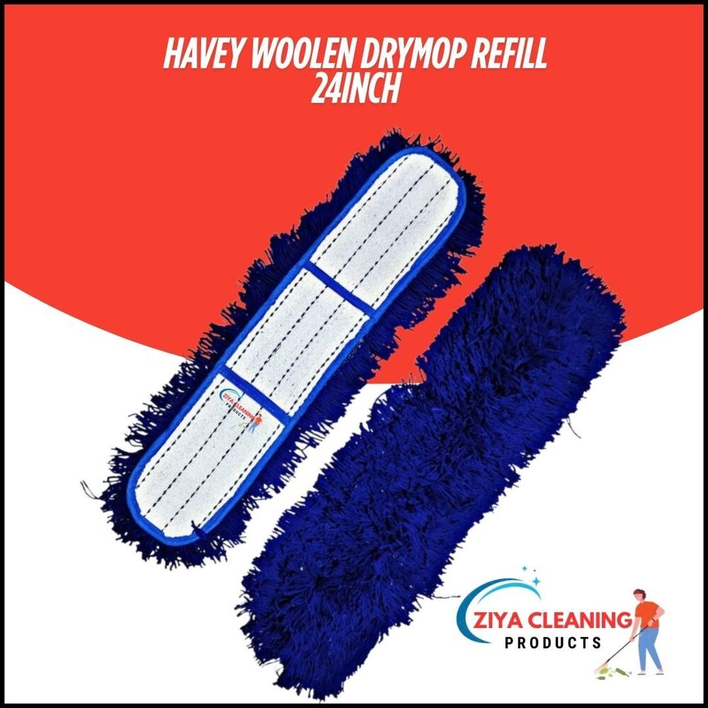 24 Inch Heavy Woolen Drymop Refill - Color: Blue