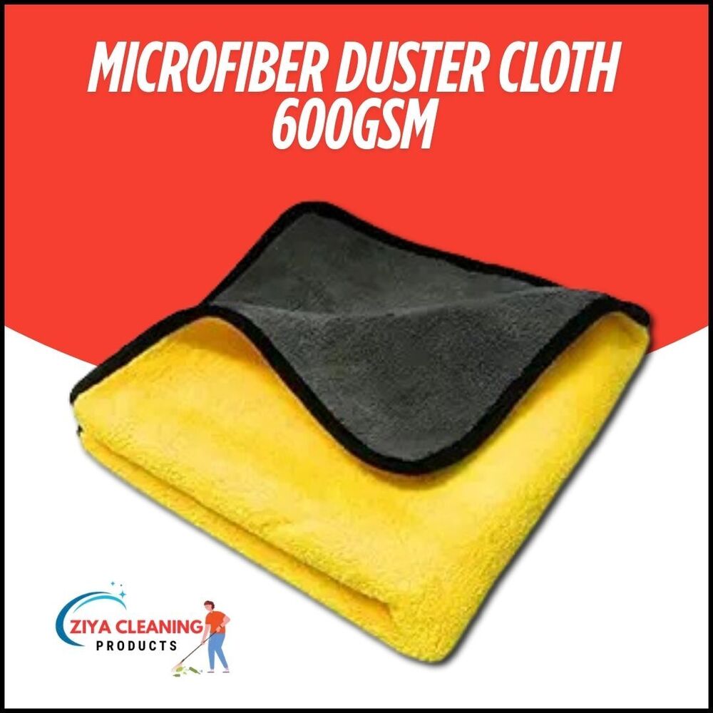600 Gsm Microfiber Duster Cloth - Color: Yellow